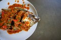 Stock Photo - deep Ã¢â¬â fried fish and chili sauce